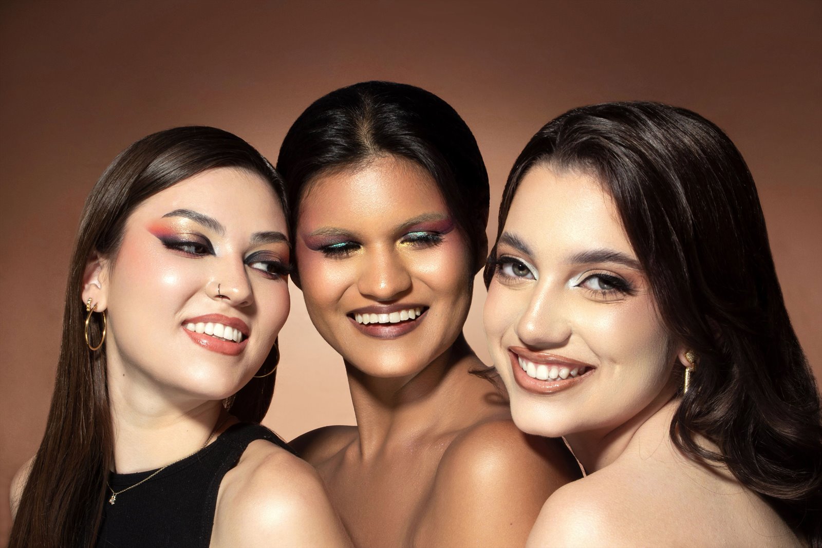 Editorial Beauty Trio Foto Pose Venezuela