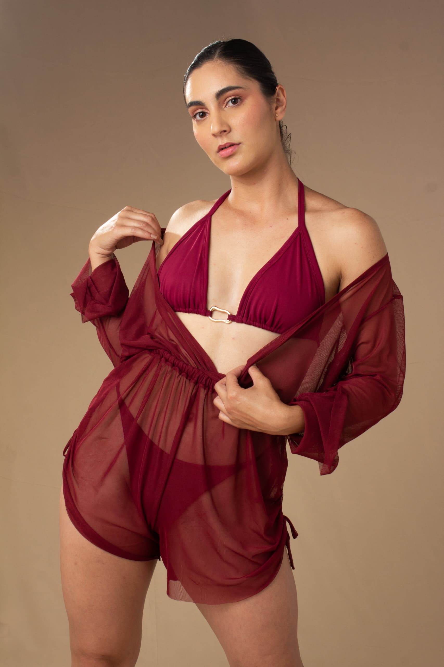 Francis Virginia Borges en campaña swimwear para Vibra Silenzio