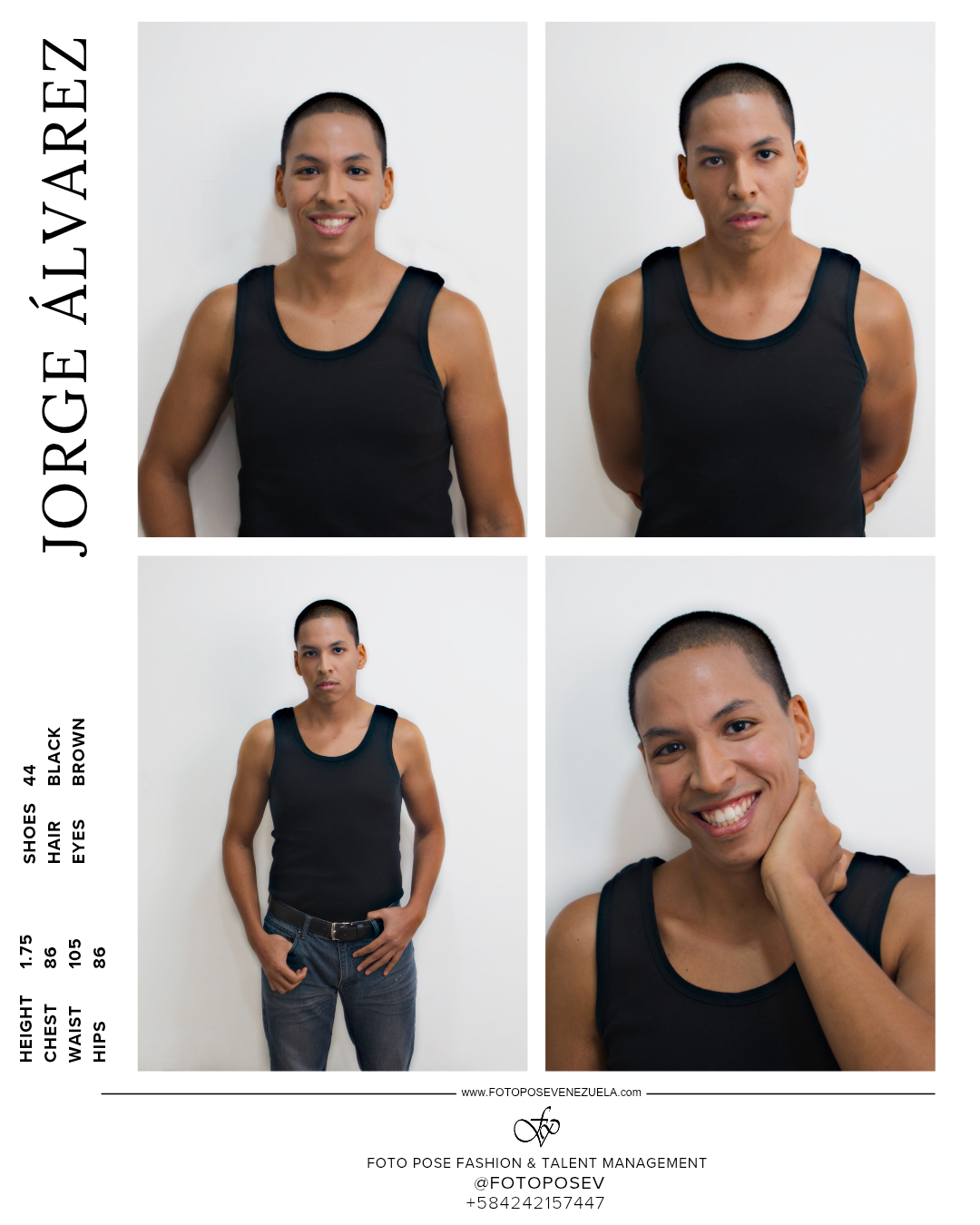 Jorge Álvarez sesión en estudio industrial con estilo editorial contemporáneo