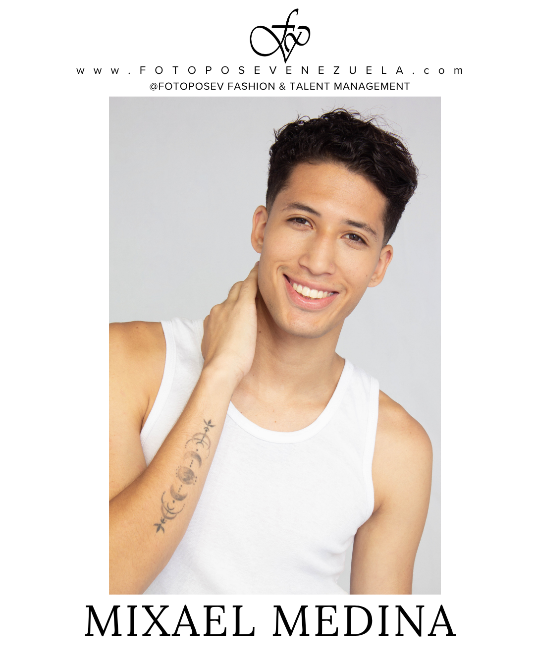 Mixael Medina porte y sesión fotográfica de moda comercial