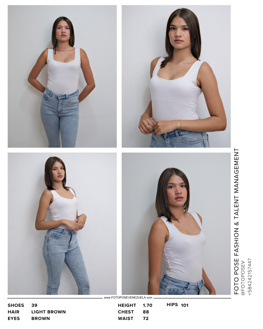Valery Salcedo pose editorial Foto Pose Venezuela